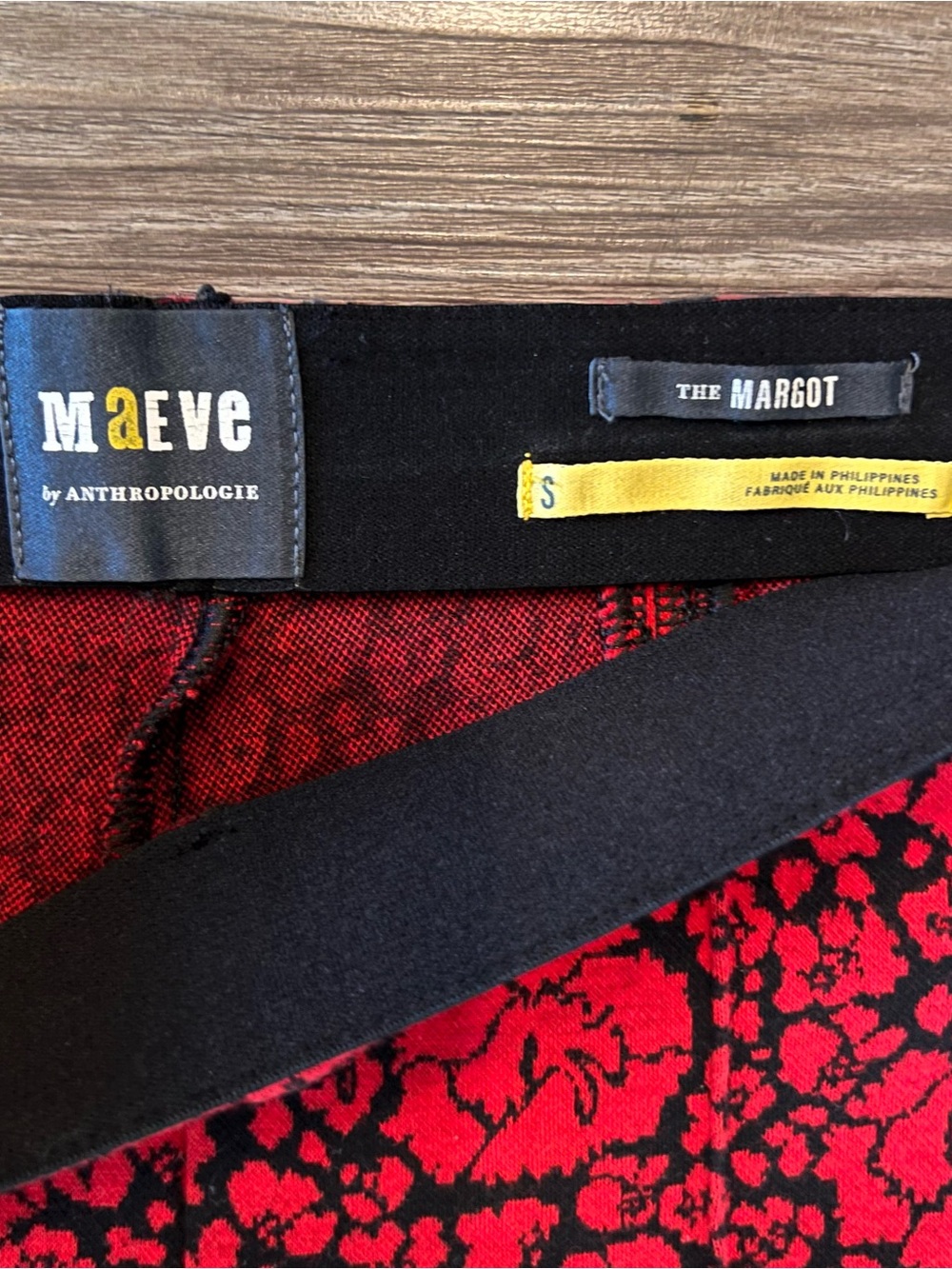 Maeve Anthropologie The Margot Floral Jacquard Kick Flare Cropped Pants S - Picture 6 of 8